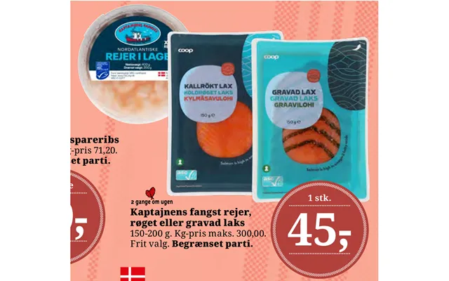 Captain catch shrimp, smoked or marinated salmon product image