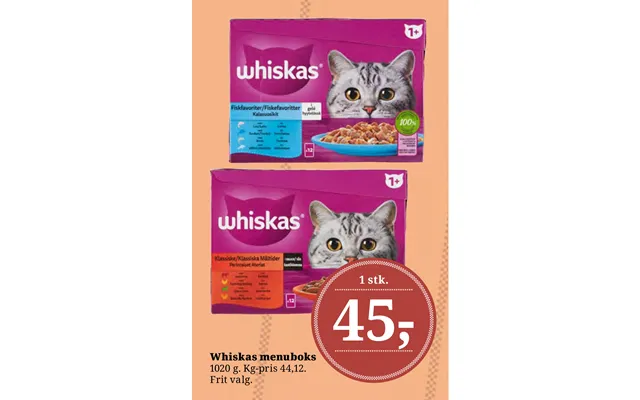 Whiskas menu box product image