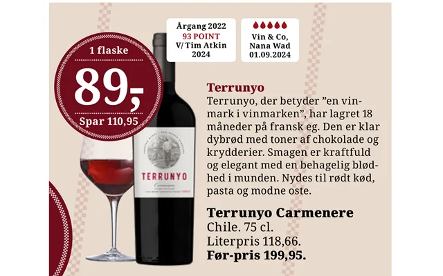 Terrunyo Carmenere product image