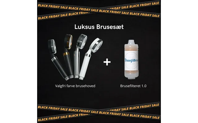 Luksus Brusesæt Black Week - Sort Sølv product image