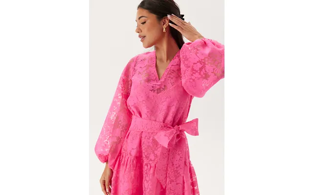 Balloon Sleeve Midi Dress