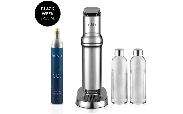 Bubliq Glass Carbonator Bundle - Stål