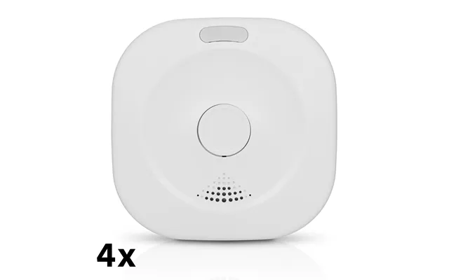 Alecto - Wi-fi Smart Røgdetektor 4-pak Hvid
