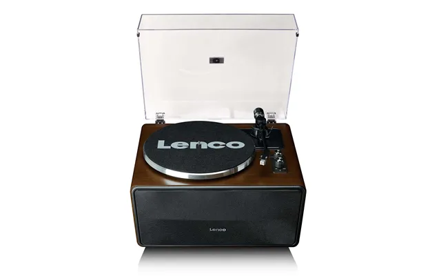 Lenco - Pladespiller Med 4 Indbyggede Højttalere Og Bluetooth -modtagelse Walnut