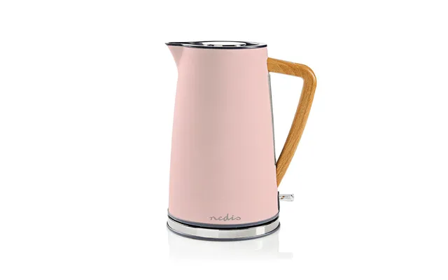 Nedis - Elkedel 1.7 L Soft-touch Pink Drejelig 360 Grader Skjult Varmeelement Strix -controller Beskyttelse Mod Kogetørr