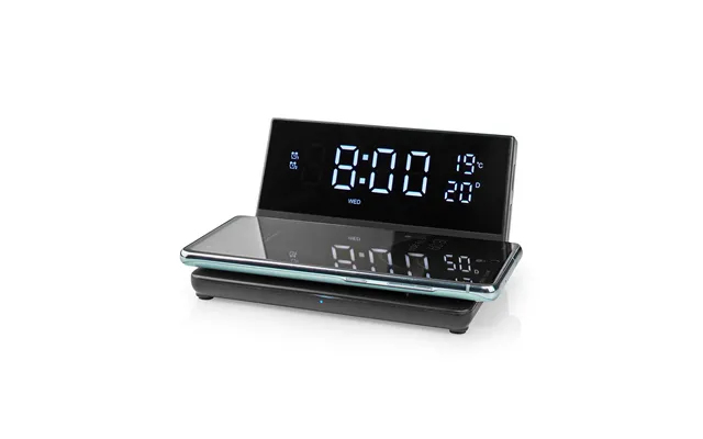 The Accumulation Of Dirts Wcacq20bk Alarm Clock With Trådlås Ladning - 2 Alarm Times Past, The Laws Snooze Function product image