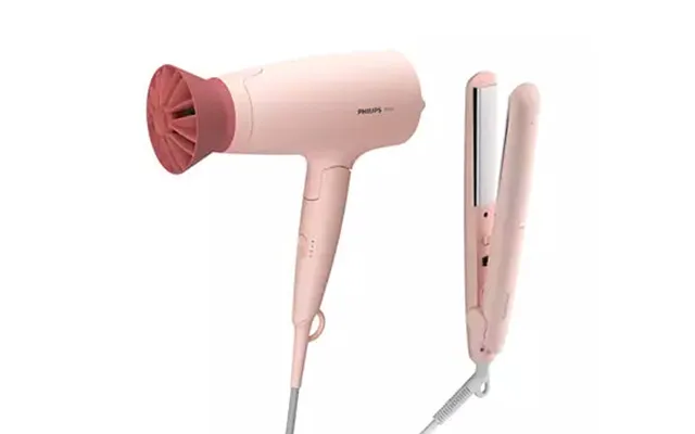 Philips Bhp398 00 Hårstylingssæt Med Hårtørrer Fladjern