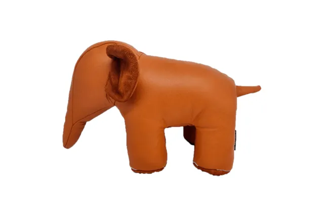 Læder Elefant Lille Lys Cognac. By Fogstrup product image