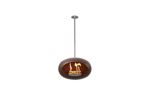 Biofireplace In Mocca Steel - Cloud product image