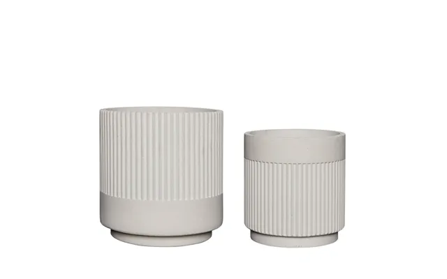 Ripple - Potte I Cement, Hvid product image