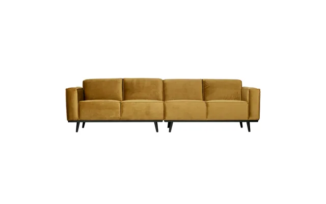 Statement 4-pers Sofa 280 Cm Velour - Honey Yellow