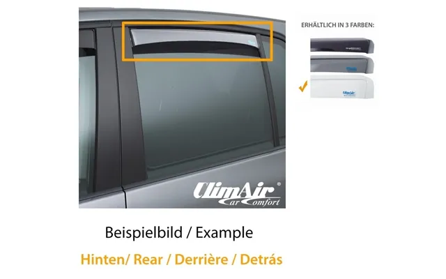 Climair Vindafviser Master Bagdøre Til Audi A6 Avant 5-dørs Sæt - 2 Stk