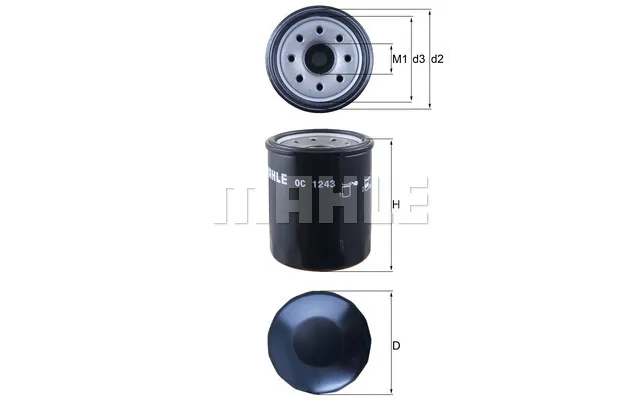 Oliefilter - Mahle