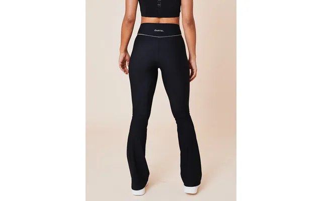 Peak High-waist Flared Brushed Leggings - Nero
