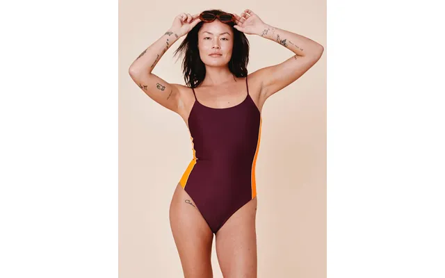 Penida Colorblock Badedragt - Deep Flame