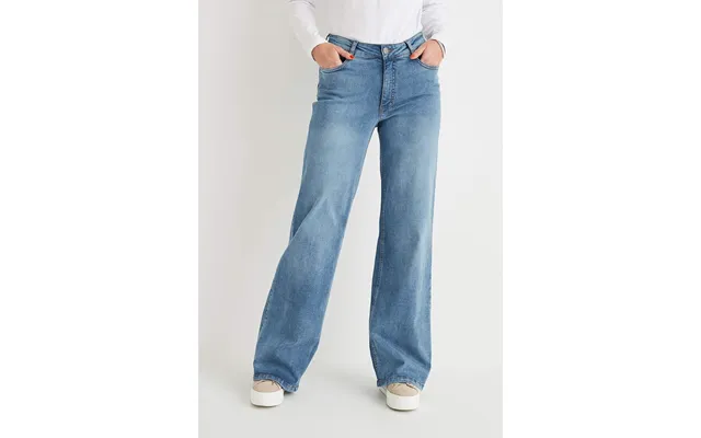 Brede Jeans Med Høj Talje
