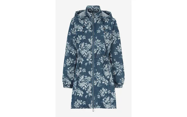 Mønstret Parka I Denim