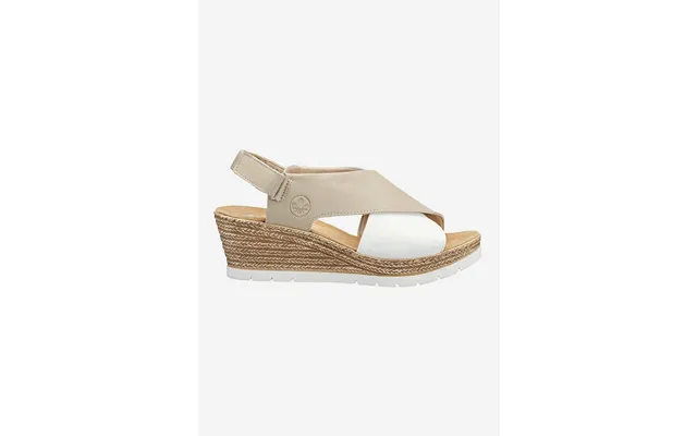 Sandal Med Hæl Med Justerbar Velcrolukning