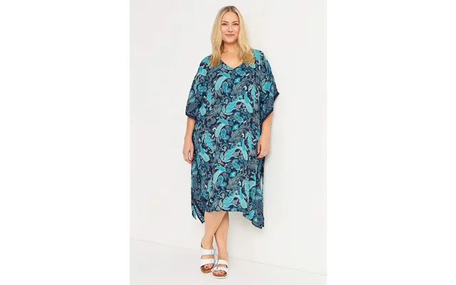 Strandkaftan Med Bæltespænde Og Et Paisleymønster