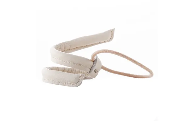 Corinne Leather Band Short Narrow Bendable Cream