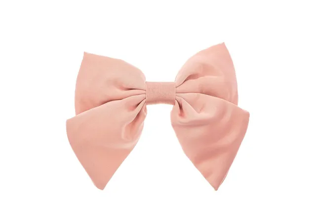 Dark Satin Bow Hair Clip Rose product image