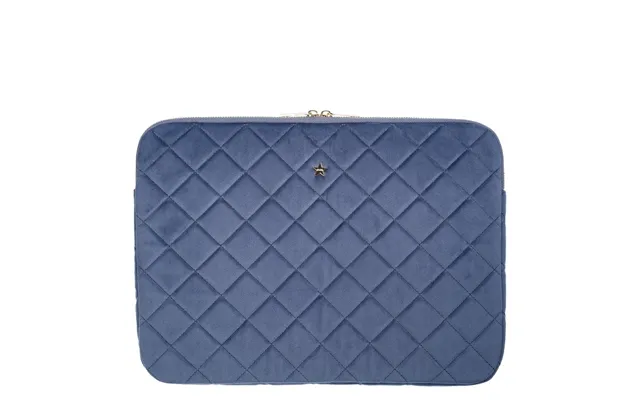 Dark Velvet Quilted Mac Cover Grisalle Blue