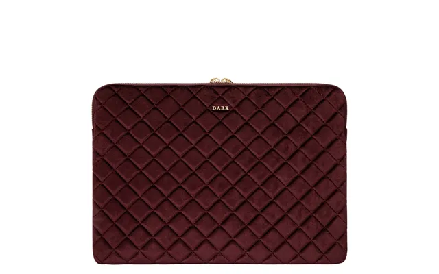 Dark Velvet Quilted Mac Cover Maroon