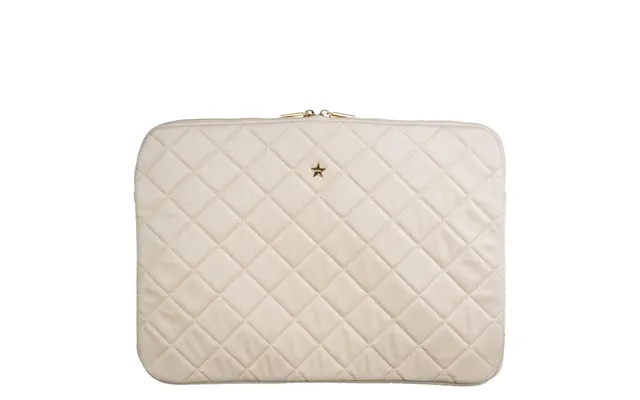 Dark Velvet Quilted Mac Cover Sand