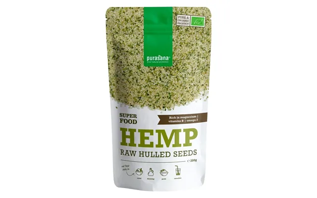Purasana Hemp Seeds Organic 200 G