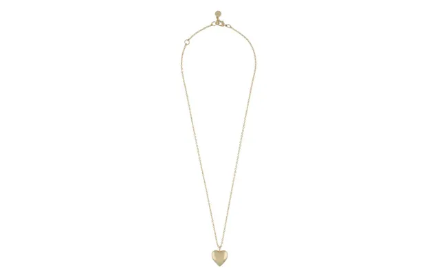 Snö Of Sweden Brooklyn Heart Pendant Necklace Plain Gold 45 Cm