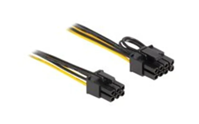 Delock 6 Pin Pci Express-strøm Male - 8 Pin Pci Express-strøm Male Sort 50cm Strømkabel