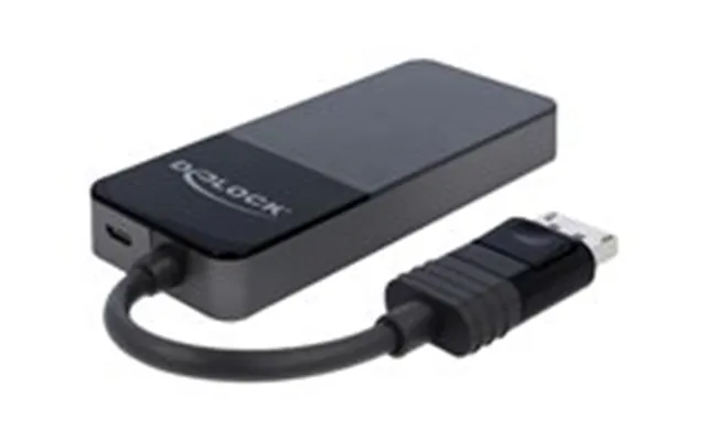 Delock Displayport 1.4 Splitter 1 X Displayport In 3 X Displayport Out Video- Audiosplitter Displayport