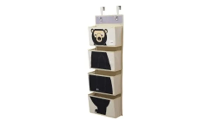 3 Sprouts Vægophæng Med Lommer Wall Organizer - Bjørn