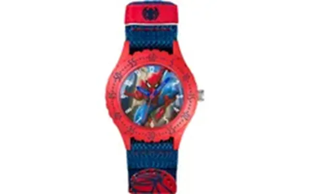 Accutime Time Teacher Watch Spiderman Blue Fabric Strap