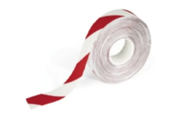 Advarselstape Duraline Strong 50mm X 30m 0,7mm Rød Hvid - 30 Meter Pr
