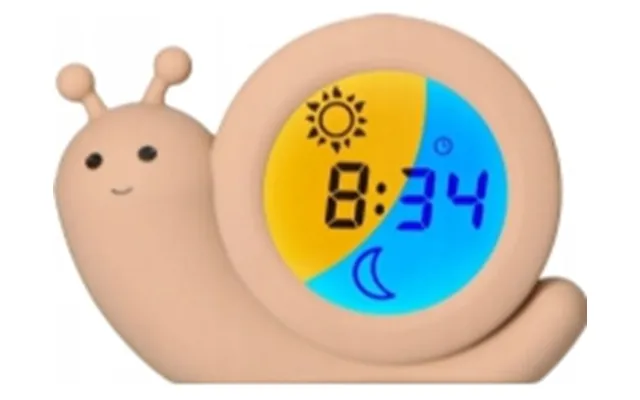 Alecto Baby Simon Snail Sleep Rhythm Learning Alarm Clock - Taupe