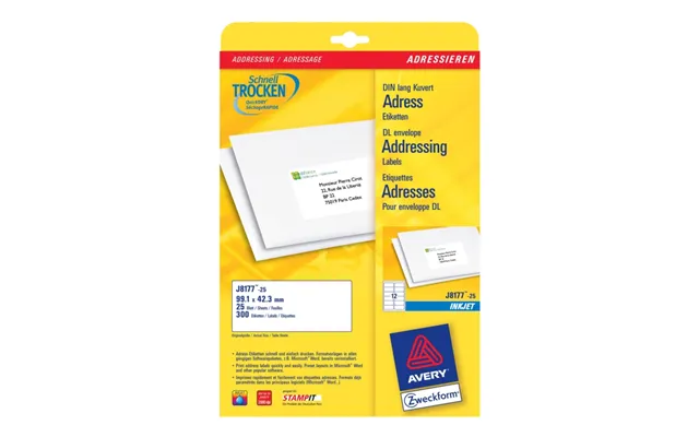 Avery Zweckform J8177 - Hvid