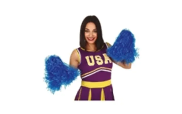 Blå Pom Poms