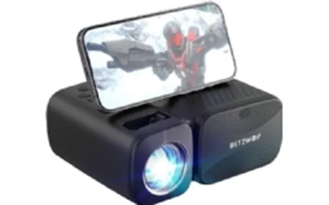 Blitzwolf Bw-v3 Mini Led Armatur Projektor - Wi-fi Bluetooth Sort