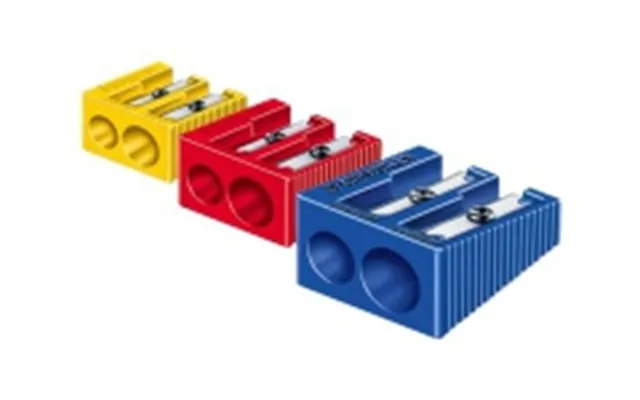 Blyantspidser Staedtler 2-hul Ass. Farver 50 Stk.