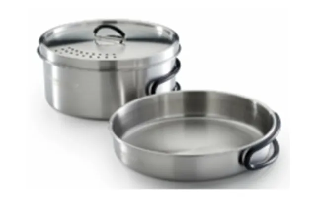 Campingaz Topf-set Trekking Kit 3-teilig Edelstahl 1 Topf 1 Deckel 1 - Rustfrit Stål