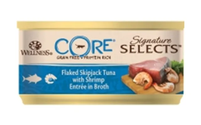 Core Sig.selects Flaked Skipjack Tuna With Shrimp 79g - 24 Pk Ps
