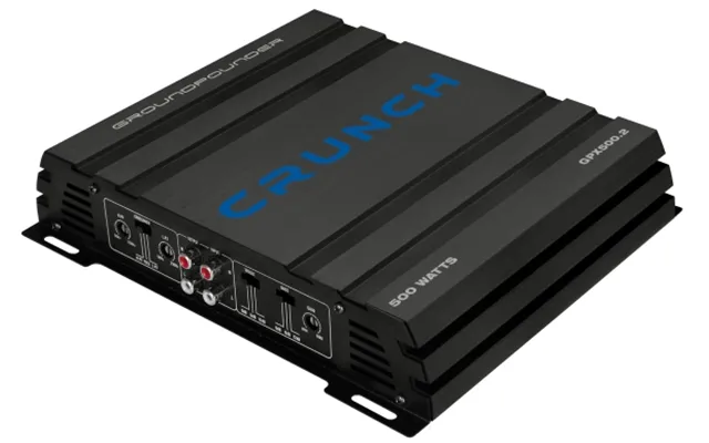 Crunch Gpx500.2, 2.0 Kanaler, A B, 12 Db, 4 Ohm O , 2 Ohm O , 50 - 250 Hz