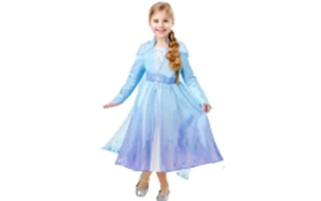 Disney Frost 2 Elsa Deluxe Kjole Udklædningstøj 9-10 År Str. 140