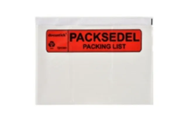 Følgeseddellomme C4 Med Tryk 500st
