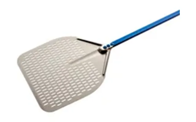 Gi.metal Azzurra Rectangular Perforated Pizza Peel 36x36 Cm Handle 120 Cm