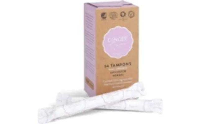 Ginger Organic Ginger Organic Tampons Normal Organic Tampons With Applicator 14 Pcs