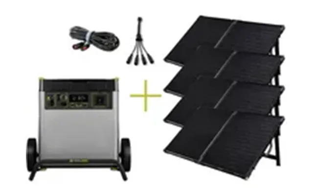 Goal Zero - Yeti 6000x 4 X Boulder 100w Bc Solar Panel 8mm To Hpp Splitter 4,5m Hhp Extension Cable