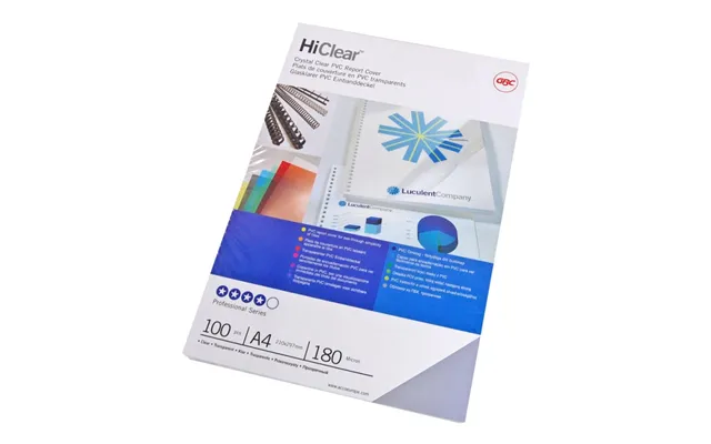 Indbindingsomslag Gbc A4 250 Micron Klar Pvc 50 Stk.