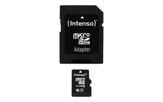 Intenso Class 10 - Flashhukommelseskort Microsdhc Til Sd Adapter Inkluderet